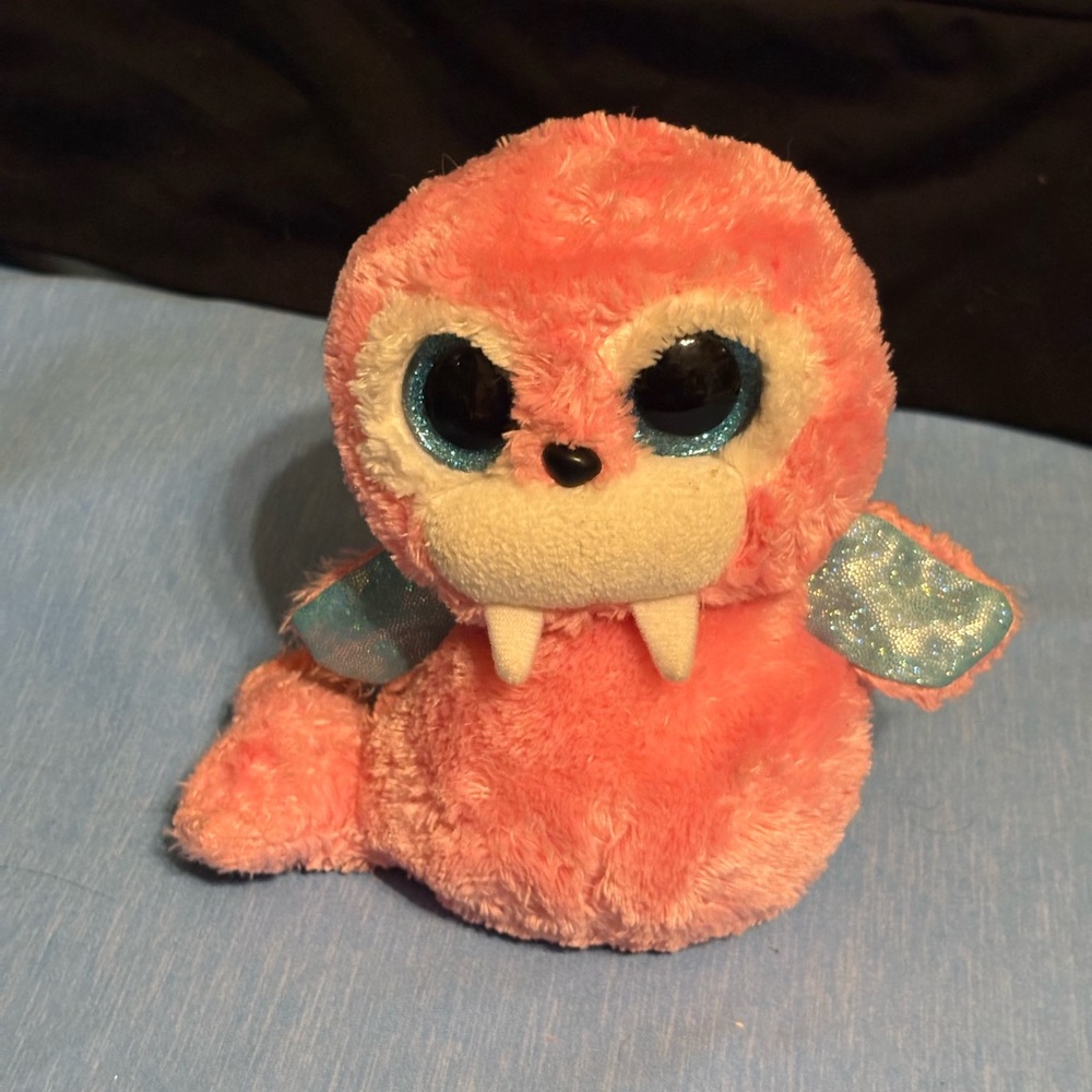 Ty Plush Walrus - Coral and Sparkling Blue